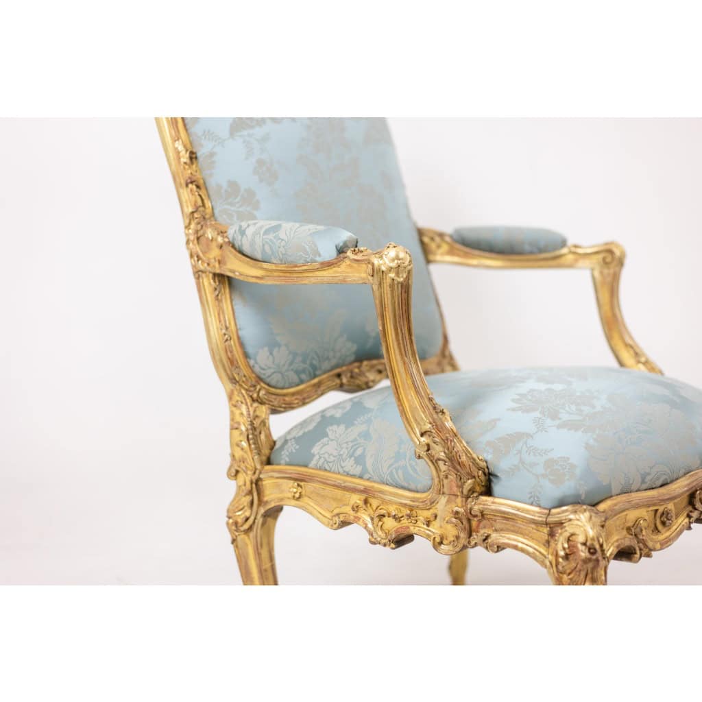 Salon de style Louis XV à chassis en bois doré. Circa 1880. LS61405700/5B 31