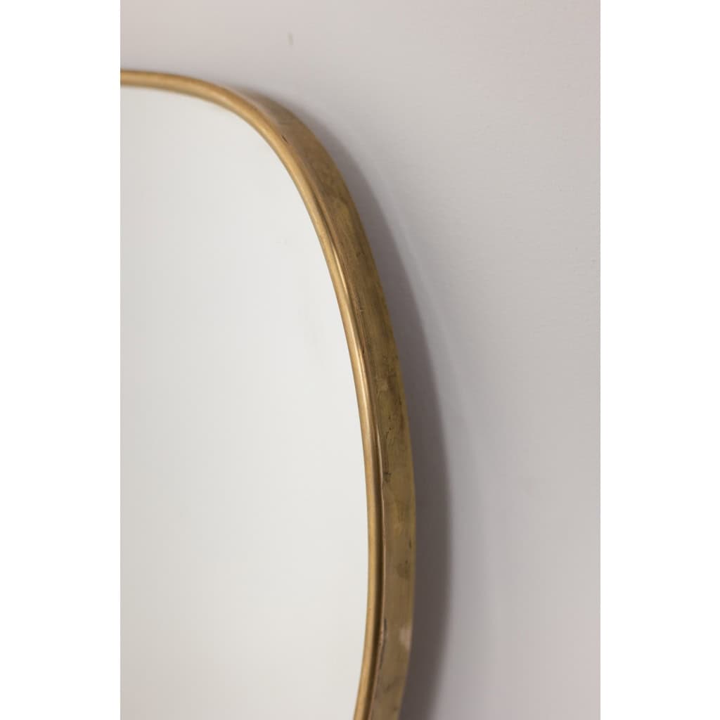 Paire de miroirs dans le goût de Gio Ponti. Circa 1970. LS6350859M 5
