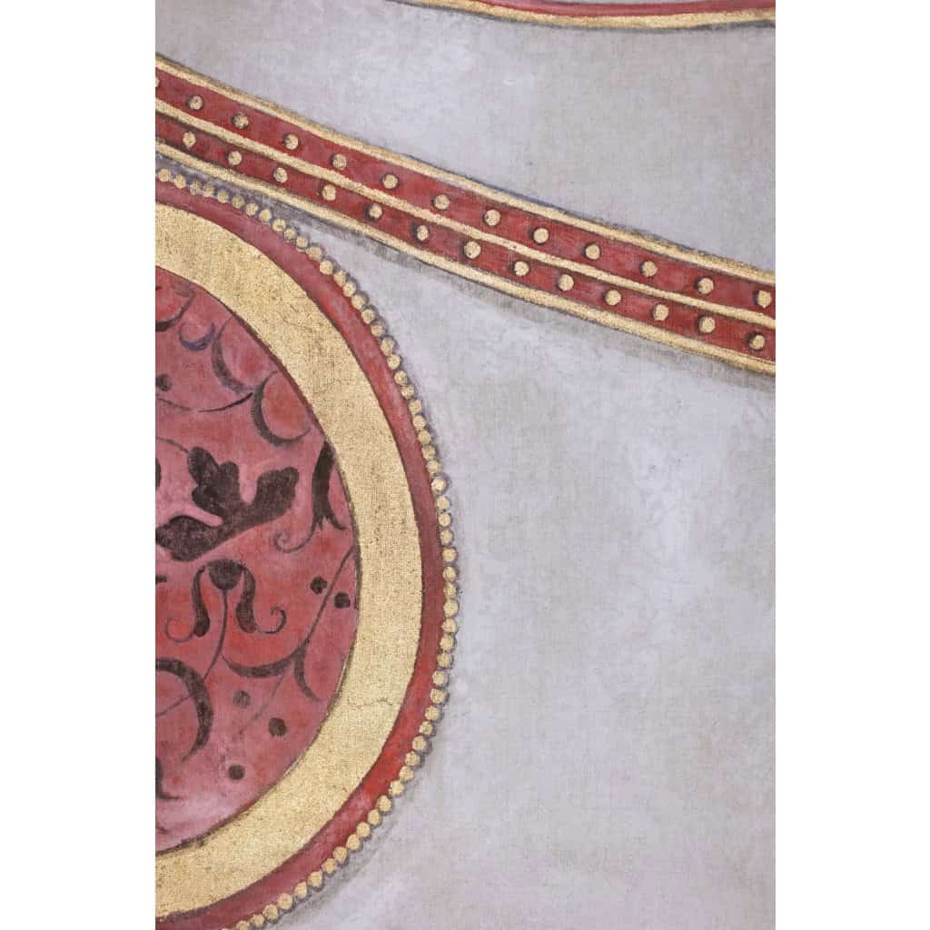 Toile peinte représentant un buste de cheval indien. Contemporain. LS6336576U 5