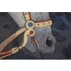 Toile peinte représentant un buste de cheval indien. Contemporain. LS6336576U 13
