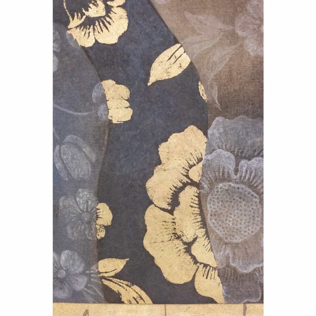 Toile peinte représentant un portrait italien de style Renaissance. LS6335B671M 7