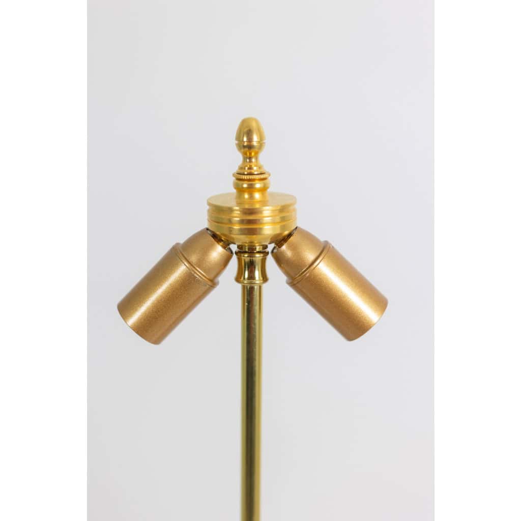 Paire de lampes en porcelaine Céladon et bronze doré. Circa 1880. LS61611211B 5