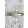 Grand lustre en laiton doré et boules décoratives. Années 1970. LS62621809P 14