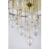 Grand lustre en laiton doré et boules décoratives. Années 1970. LS62621809P 16