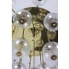Grand lustre en laiton doré et boules décoratives. Années 1970. LS62621809P 18