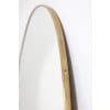 Miroir de forme ovale serti d’une baguette de laiton doré. Années 1970. LS6260509U 11