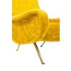 Marco Zanuso pour Artflex. Fauteuils jaune et en laiton doré. Années 1950.LS64333009I 19