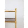 Maison Jansen. Console en laiton doré et cuir fauve. Années 1970.LS64292509I 18