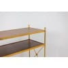 Maison Jansen. Console en laiton doré et cuir fauve. Années 1970.LS64292509I 21