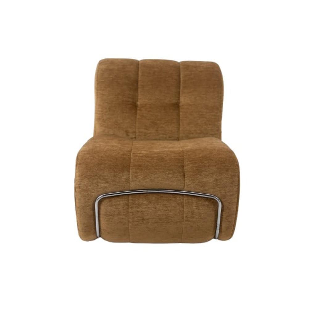 Paire de fauteuils de salon en métal chromé et tissu. Années 1970. LS63491700/23400/4B 10