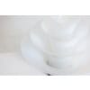 Lampe « pétales » en verre opalescent blanc et bleuté. 21e siècle.LS6409759B 15