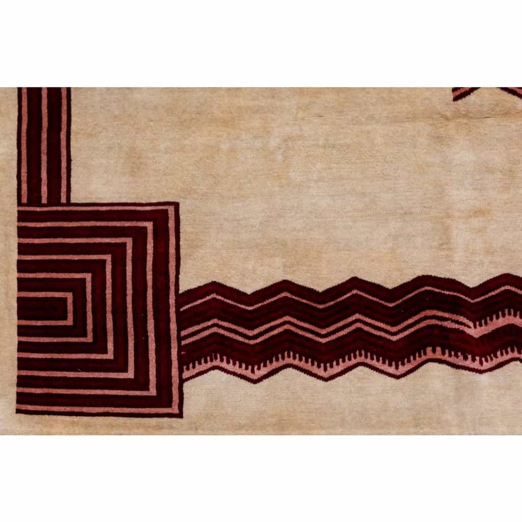 Tapis, ou tapisserie, en laine, de style Art déco. Travail contemporain.LS64303607A 5