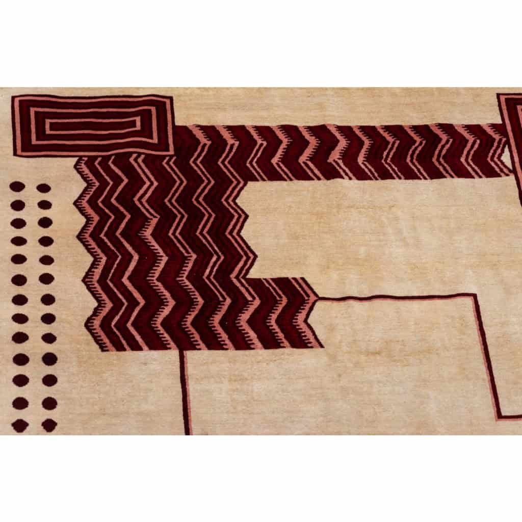 Tapis, ou tapisserie, en laine, de style Art déco. Travail contemporain.LS64303607A 6