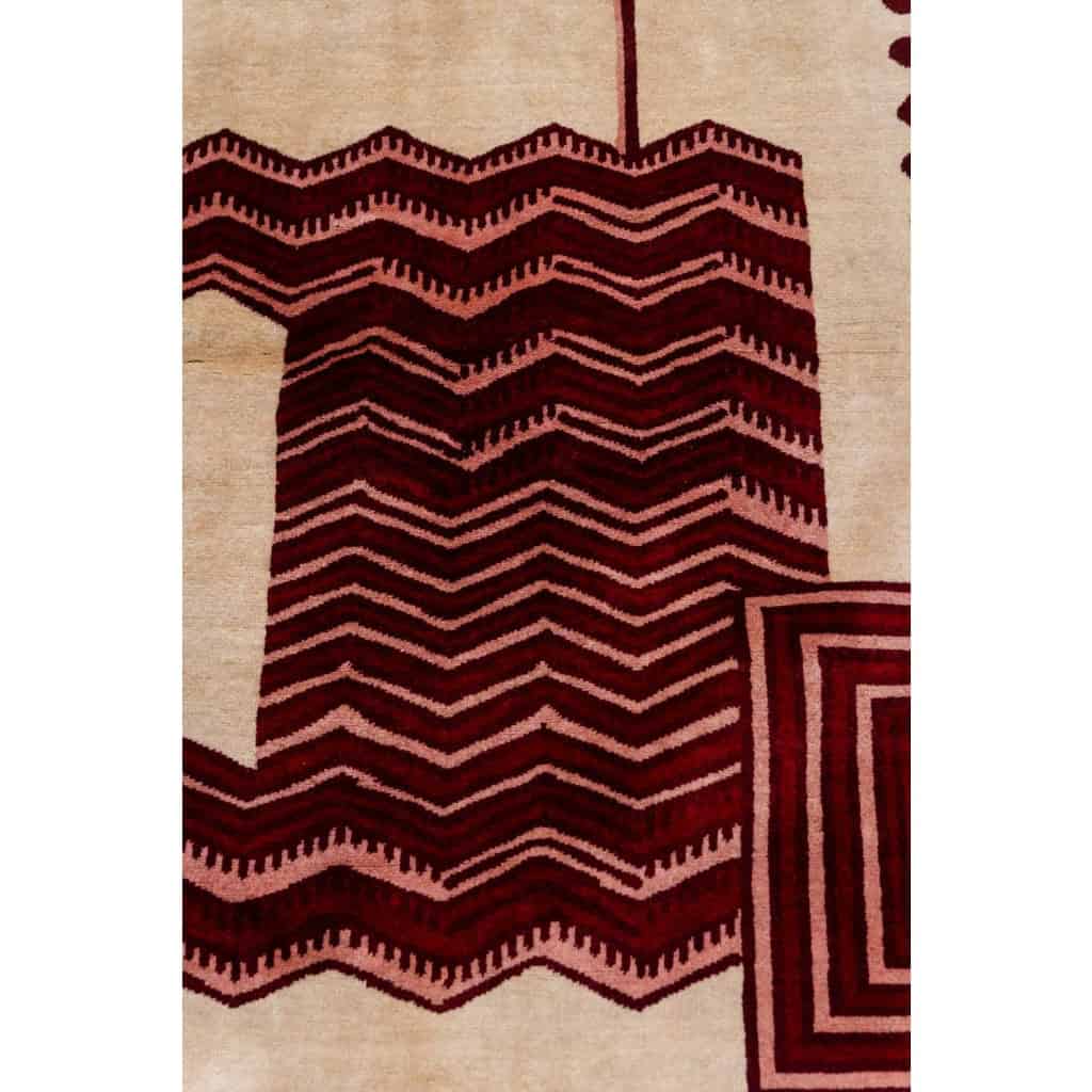 Tapis, ou tapisserie, en laine, de style Art déco. Travail contemporain.LS64303607A 8