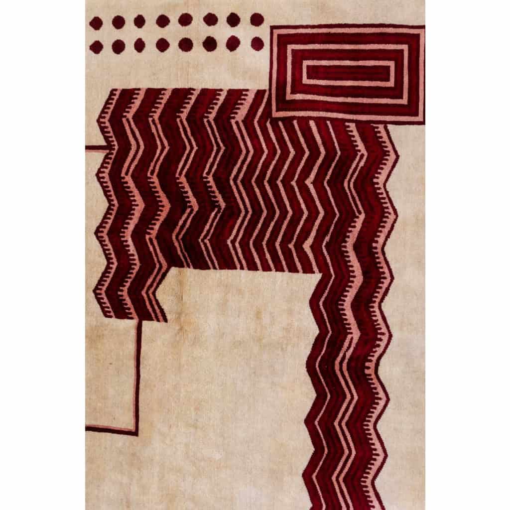 Tapis, ou tapisserie, en laine, de style Art déco. Travail contemporain.LS64303607A 10