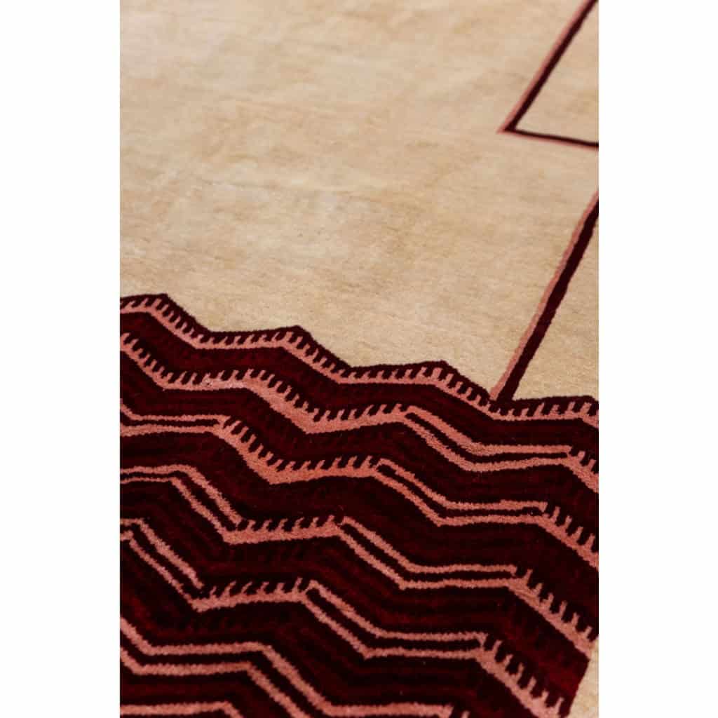 Tapis, ou tapisserie, en laine, de style Art déco. Travail contemporain.LS64303607A 11
