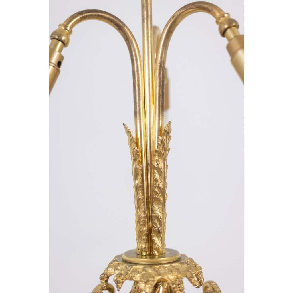 Paire de lampes en porcelaine à décor de satyres en bronze. Circa 1880. LS62101239P 6