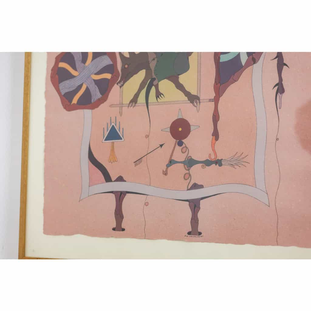 Jorge Camacho. Oeuvre « Clan de coyotes ». Année 1992. LS60835008M 6