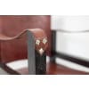 Fauteuil « Safari » en bois et cuir cognac. Années 1960/70. 23