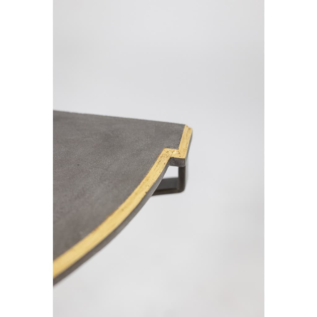 Paire de consoles de forme demi-lune. Travail d’artisan d’art. LS63791912B 11