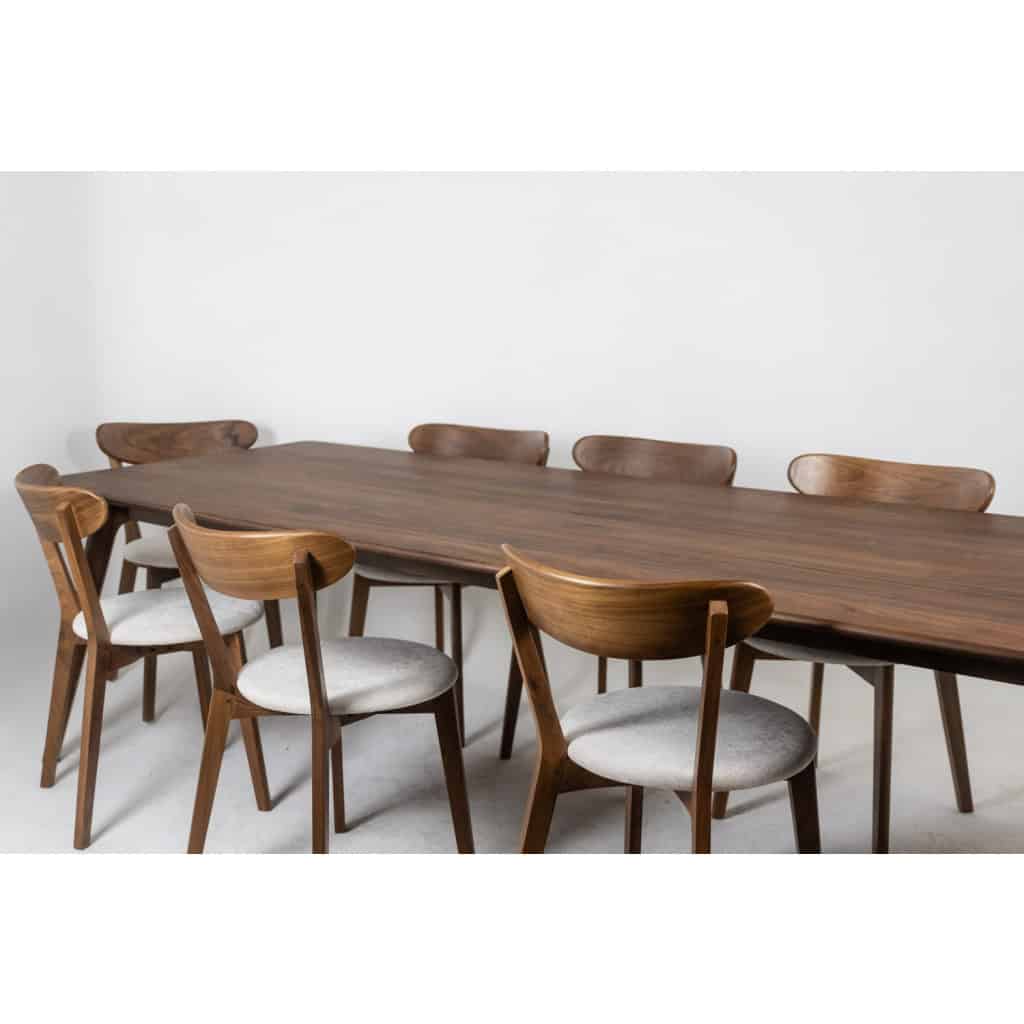 Ensemble de salle à manger en noyer. 21e siècle.LS63992156Y 15