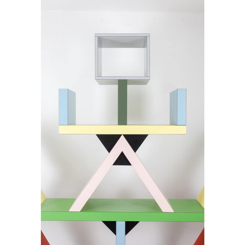 Ettore Sottsass pour Memphis. Bibliothèque « Carlton ». Année 1981. LS64038009P 10