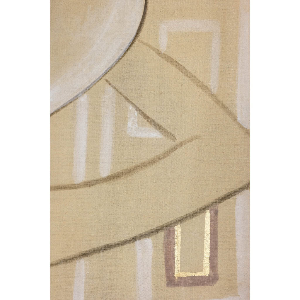 Toile peinte représentant une élégante des années 1950. Contemporain. LS6135675T 9