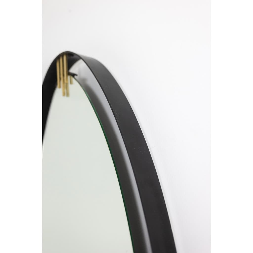 Miroir en laiton laqué et patiné, de forme ovoïde. Années 1950/60. LS6351736M 7