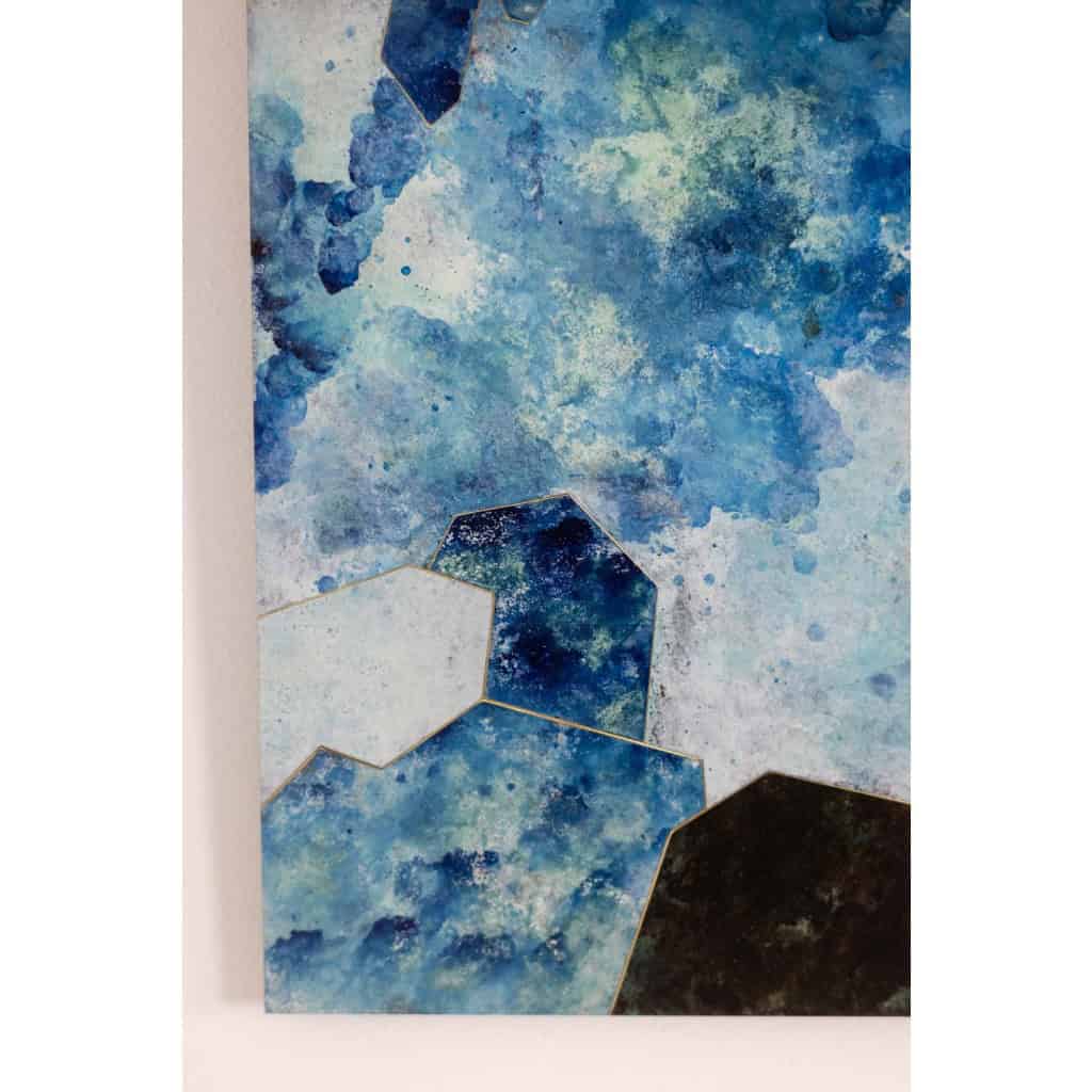 Panneau décoratif intitulé « Fragmentations – VII ». Travail d’artisan d’art. LS63772109/2 7