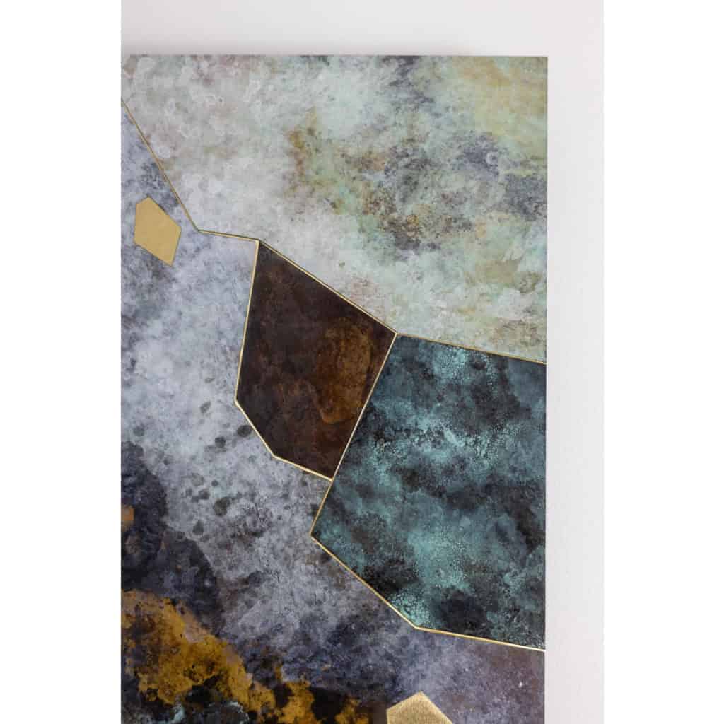 Panneau décoratif intitulé « Fragmentations – VIII ». Travail d’artisan d’art. LS63772109/2 5