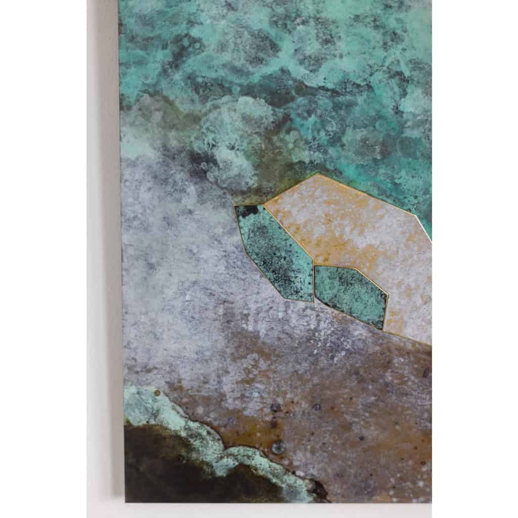 Panneau décoratif intitulé « Fragmentations – VIII ». Travail d’artisan d’art. LS63772109/2 7