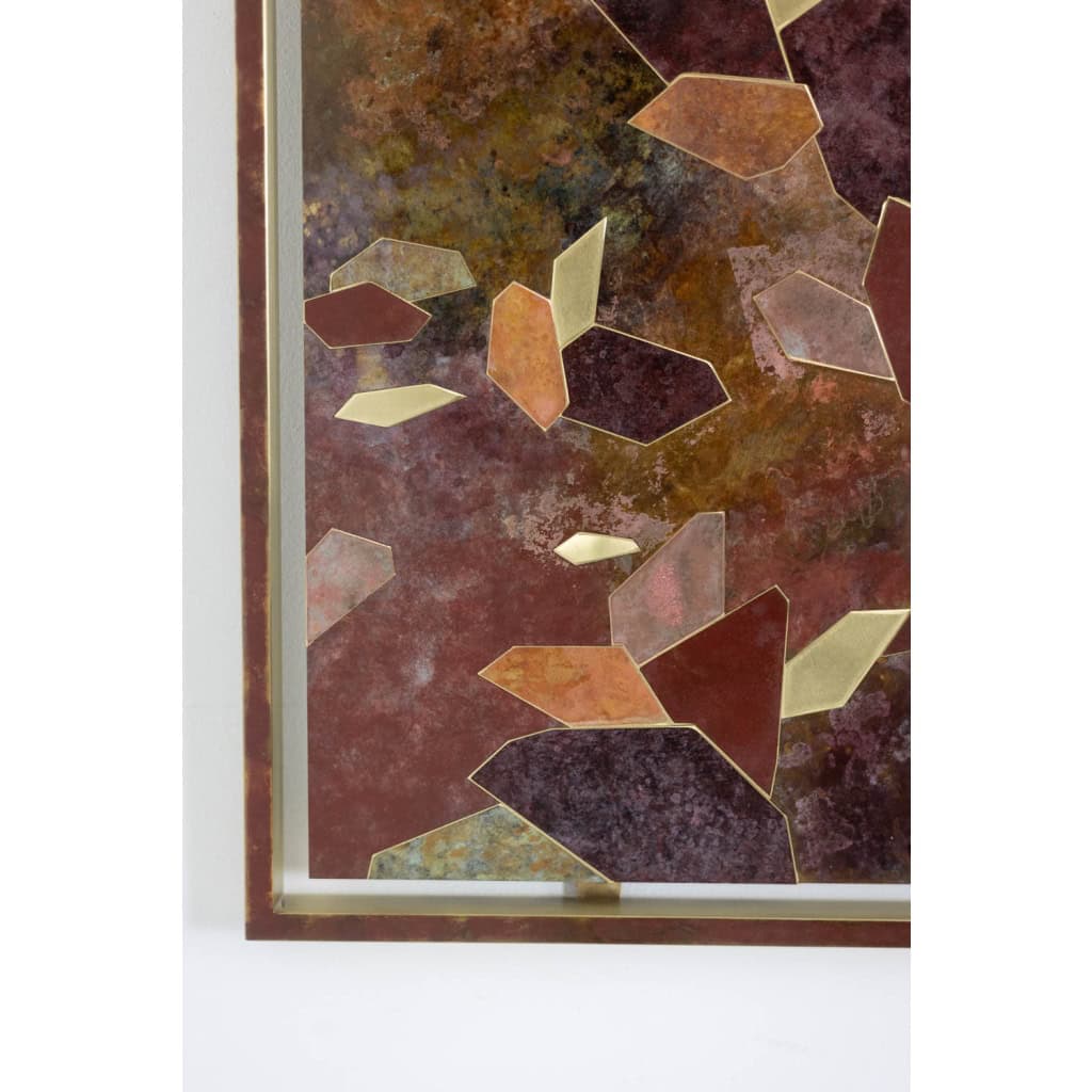 Panneau décoratif intitulé « Fragmentations – IX ». Travail d’artisan d’art. LS63782900/2 8