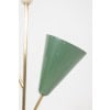 Stilnovo. 3-light lamp in sheet metal and brass. 1960s. LS6318459M 16