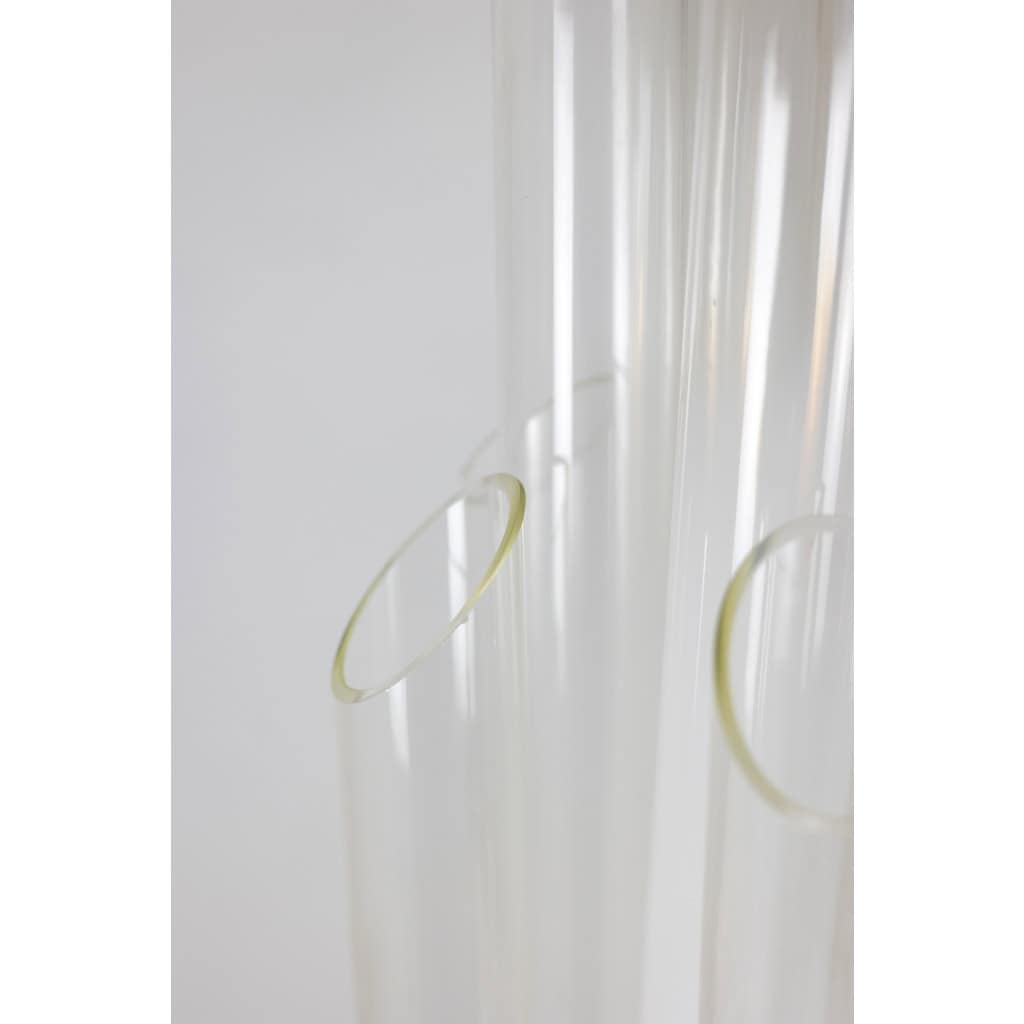 Lampe de pied ou lampadaire « Orgue » en verre opalescent. Circa 1970.LS6363889F 12
