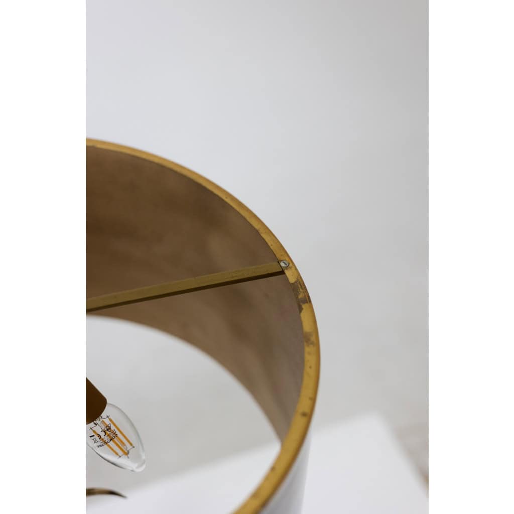 Maison Charles. Lampe « Oeuf » en résine fractale et bronze. Circa 1970. LS6366908Y 10