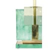 Paire de lampes en verre de Murano, irisé vert. 20e-21e siècle. LS6401609J 18