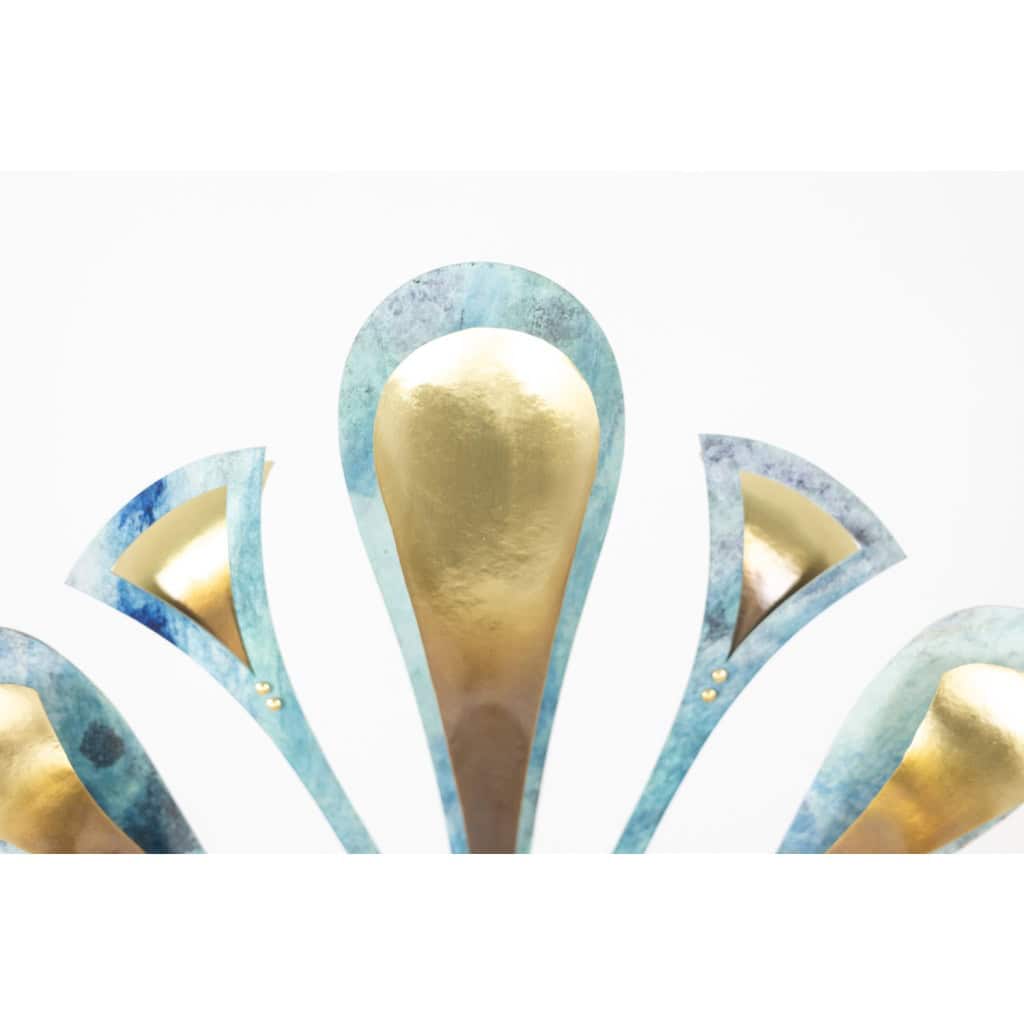 Lampe-sculpture avec des agates. Travail d’artisan d’art. LS63804009M 10