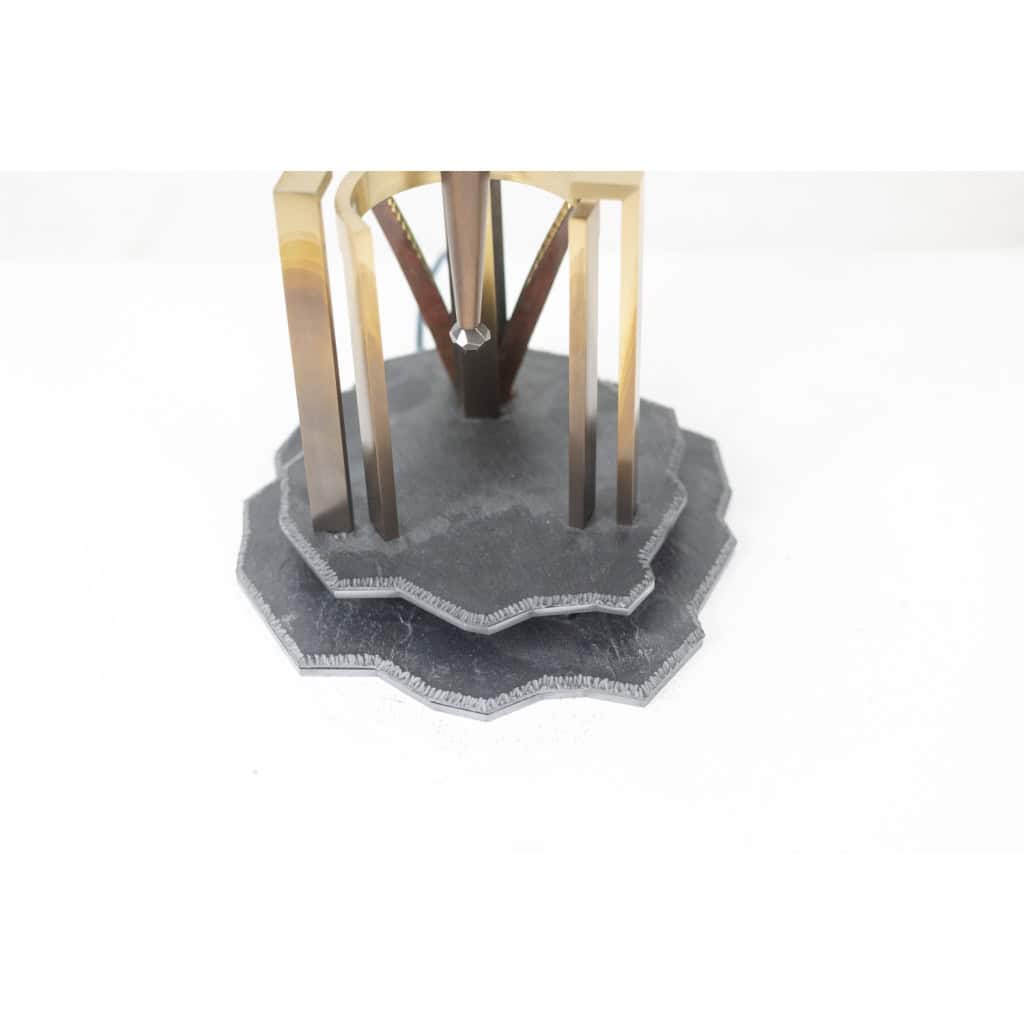 Lampe-sculpture avec des agates. Travail d’artisan d’art. LS63804009M 15