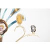 Lampe-sculpture avec des agates. Travail d’artisan d’art. LS63804009M 35