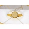 Lampe en bronze doré de forme H. 20e siècle.LS4028657U 11