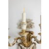Paire d’appliques de style Louis XVI en bois doré et laqué. Circa 1900.LS5266457U 25