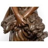 Sculpture – Jeune Fille à La Gerbe De Blé , Mathurin Moreau (1822-1912) – Bronze 17