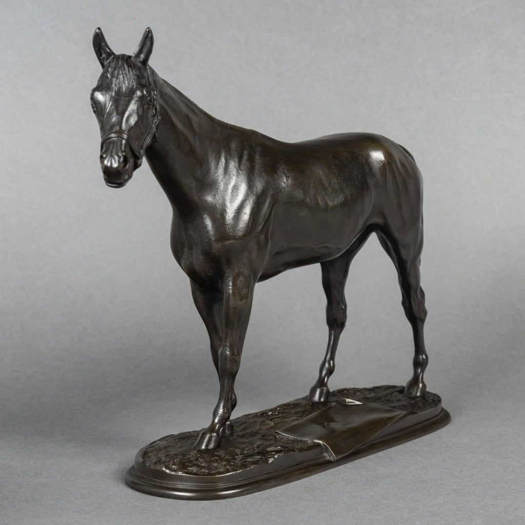 Sculpture – Jument « Mondaine » , Pierre Lenordez (1815 – 1892) – Bronze 5