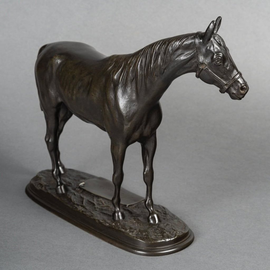 Sculpture – Jument « Mondaine » , Pierre Lenordez (1815 – 1892) – Bronze 7