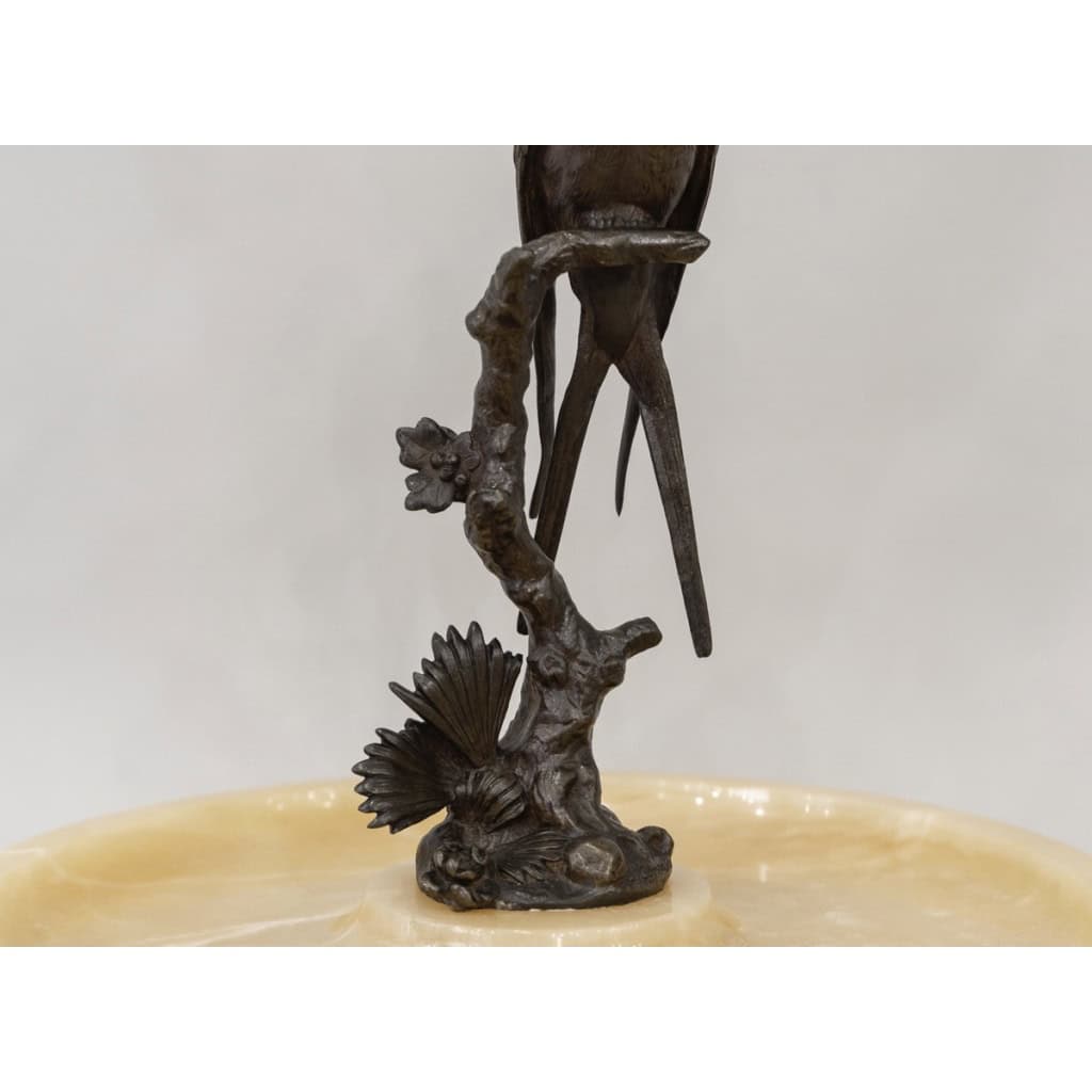 Hirondelle Sur Une Branche , Paul Comoléra (1818-1897) 7