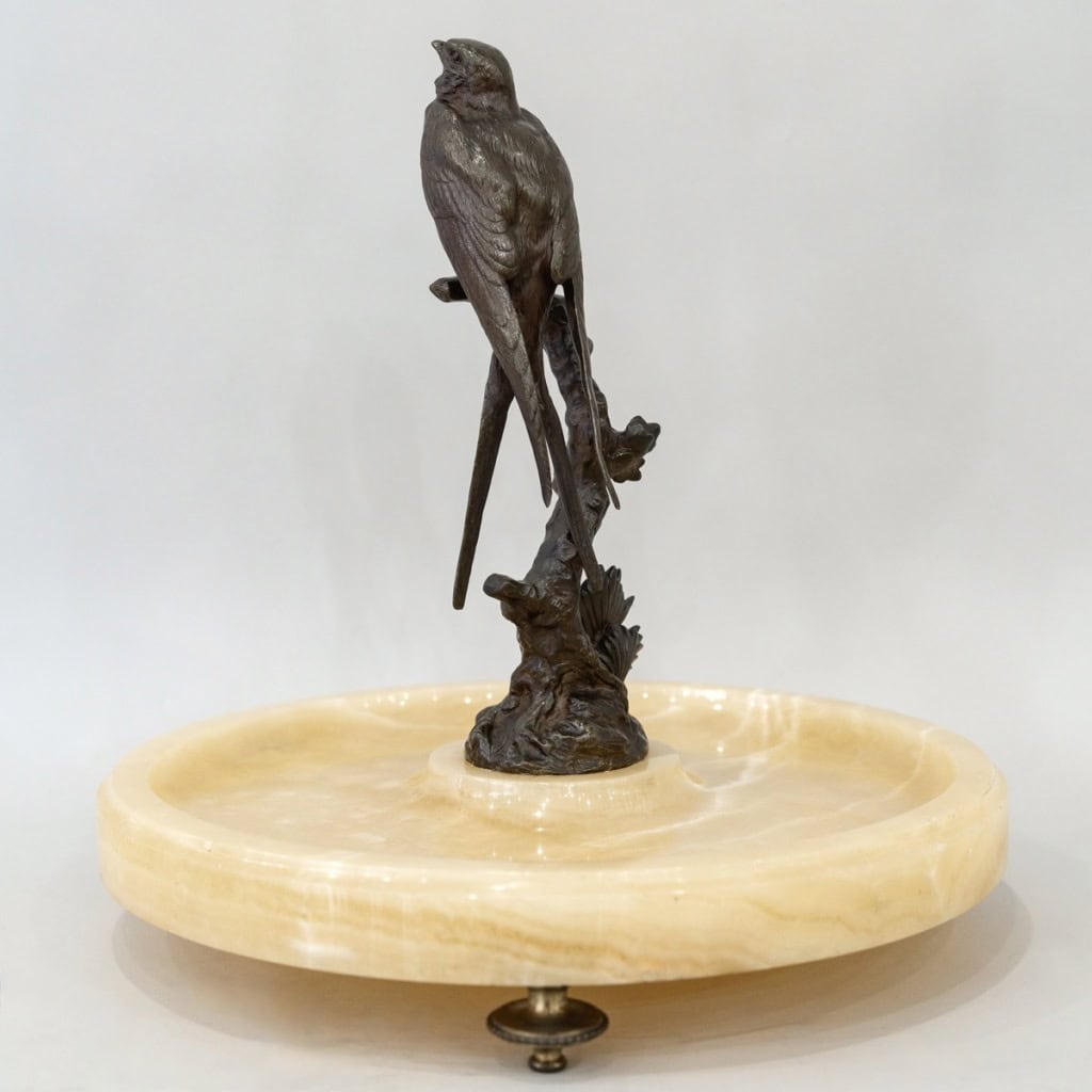 Hirondelle Sur Une Branche , Paul Comoléra (1818-1897) 6