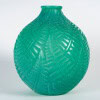 1926 René Lalique – Vase Espalion Verre Vert Jade 9