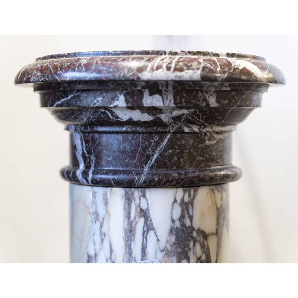 Colonne En Marbre à Plateau Tournant D’époque 19ème. 7