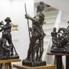Sculpture – Le Chasseur Gaulois , Marcel Debut (1865-1933) – Bronze 20