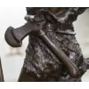 Sculpture – Le Chasseur Gaulois , Marcel Debut (1865-1933) – Bronze 22